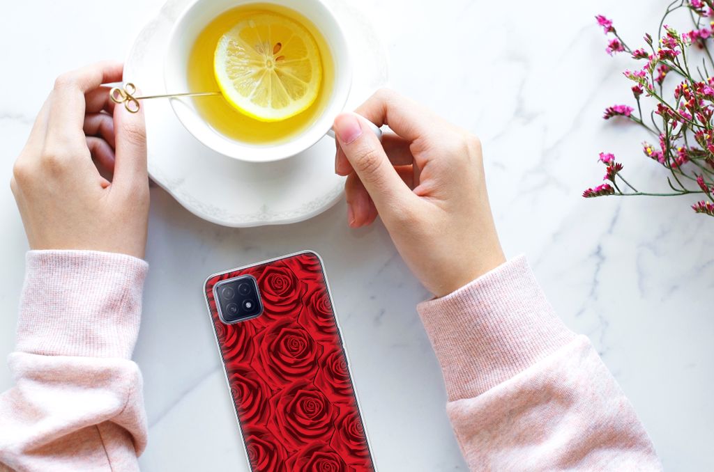 OPPO A53 5G | OPPO A73 5G TPU Case Red Roses B2C Telecom