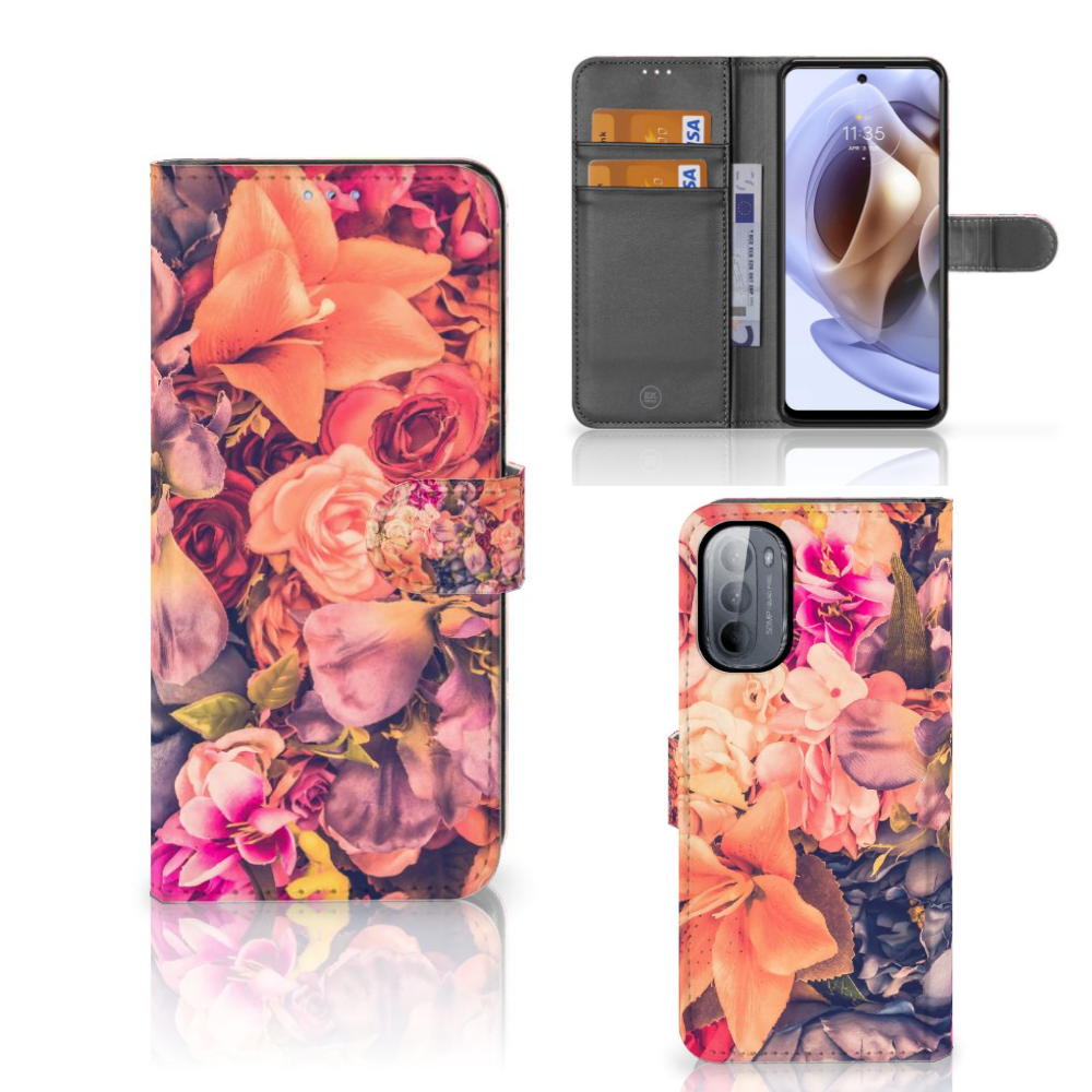 Motorola Moto G31 | G41 Hoesje Bosje Bloemen