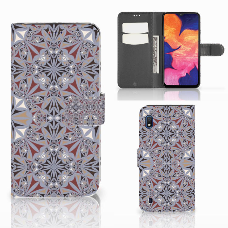 Samsung Galaxy A10 Bookcase Flower Tiles