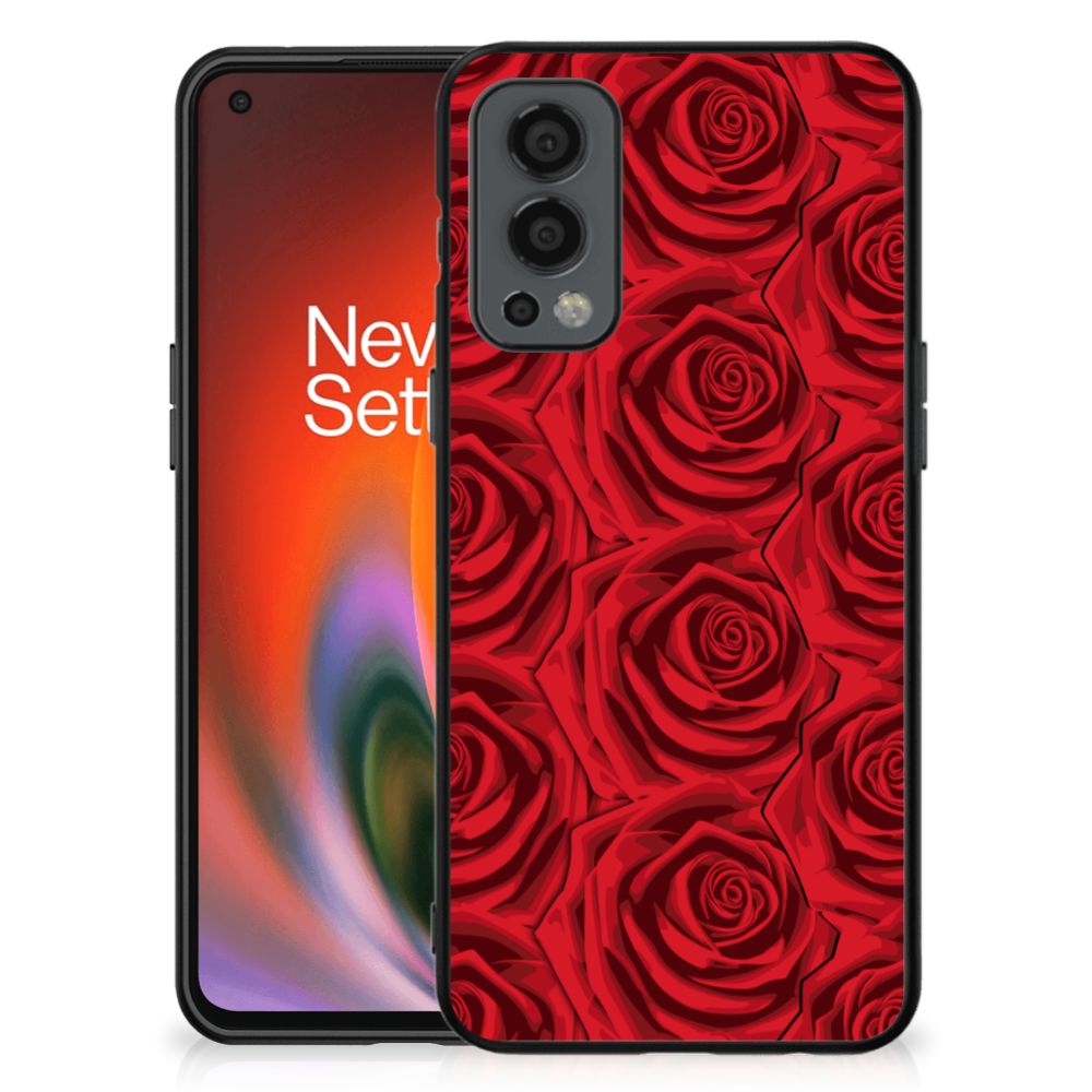OnePlus Nord 2 Bloemen Hoesje Red Roses