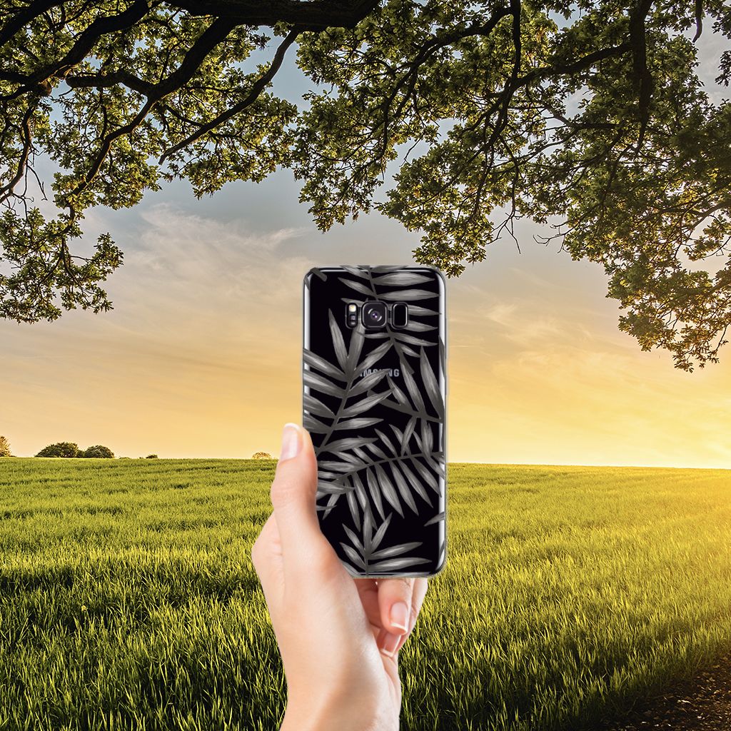 Samsung Galaxy S8 Plus TPU Case Leaves Grey