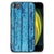 iPhone SE 2022 | SE 2020 | 7/8 Houten Print Telefoonhoesje Wood Blue met blauw houten ontwerp.