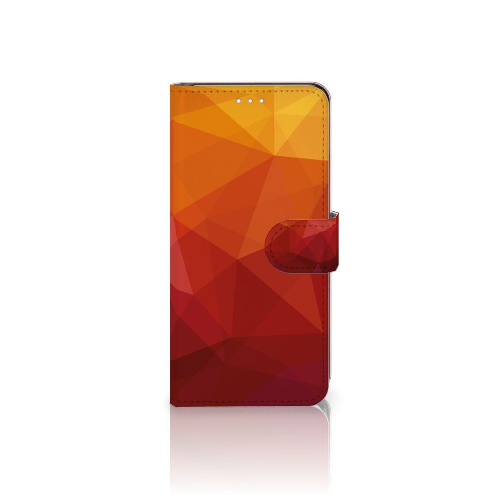 Book Case voor Samsung Galaxy S21 Polygon Red