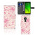 Motorola Moto G7 Power Hoesje Pink Flowers