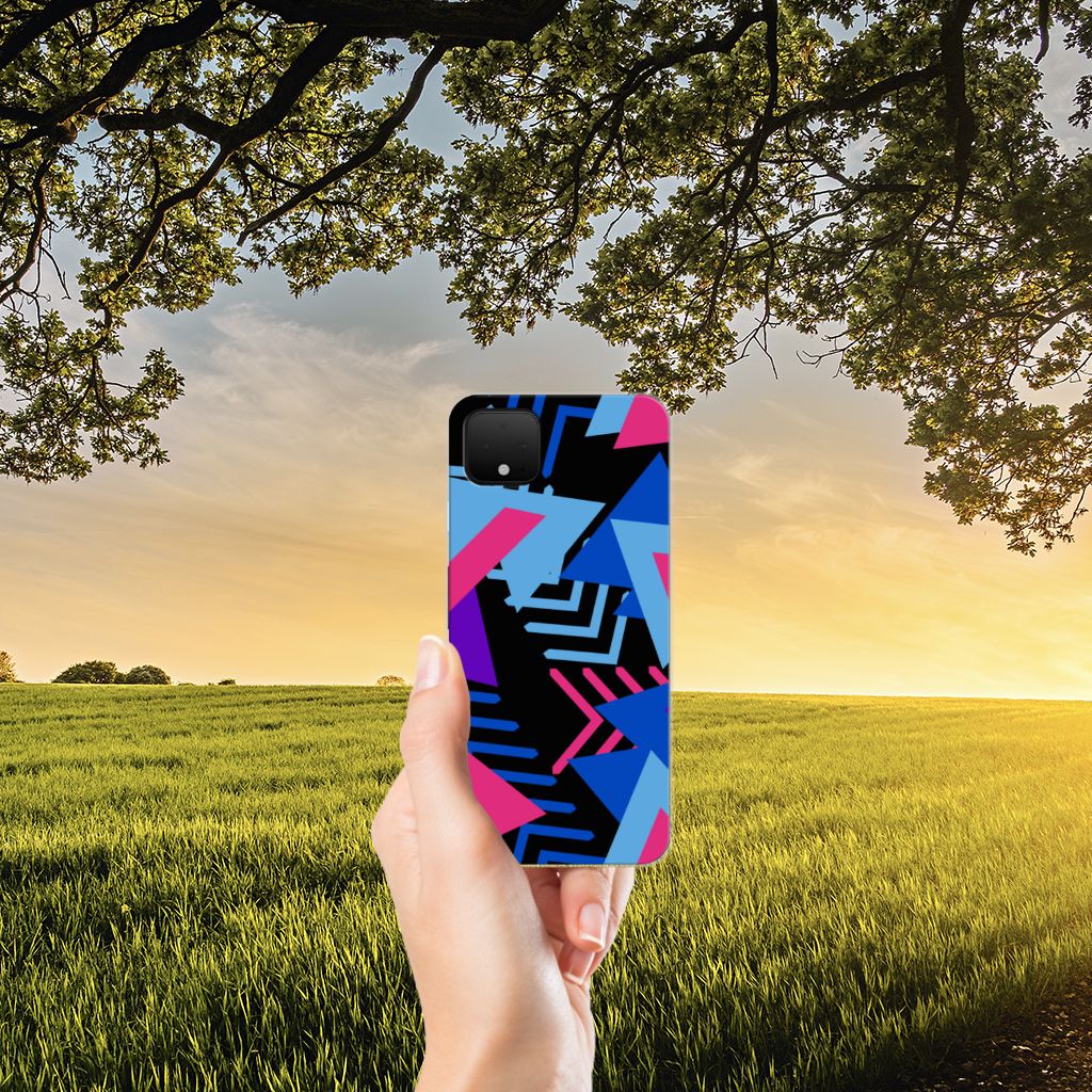 Google Pixel 4 XL TPU Hoesje Funky Triangle B2C Telecom