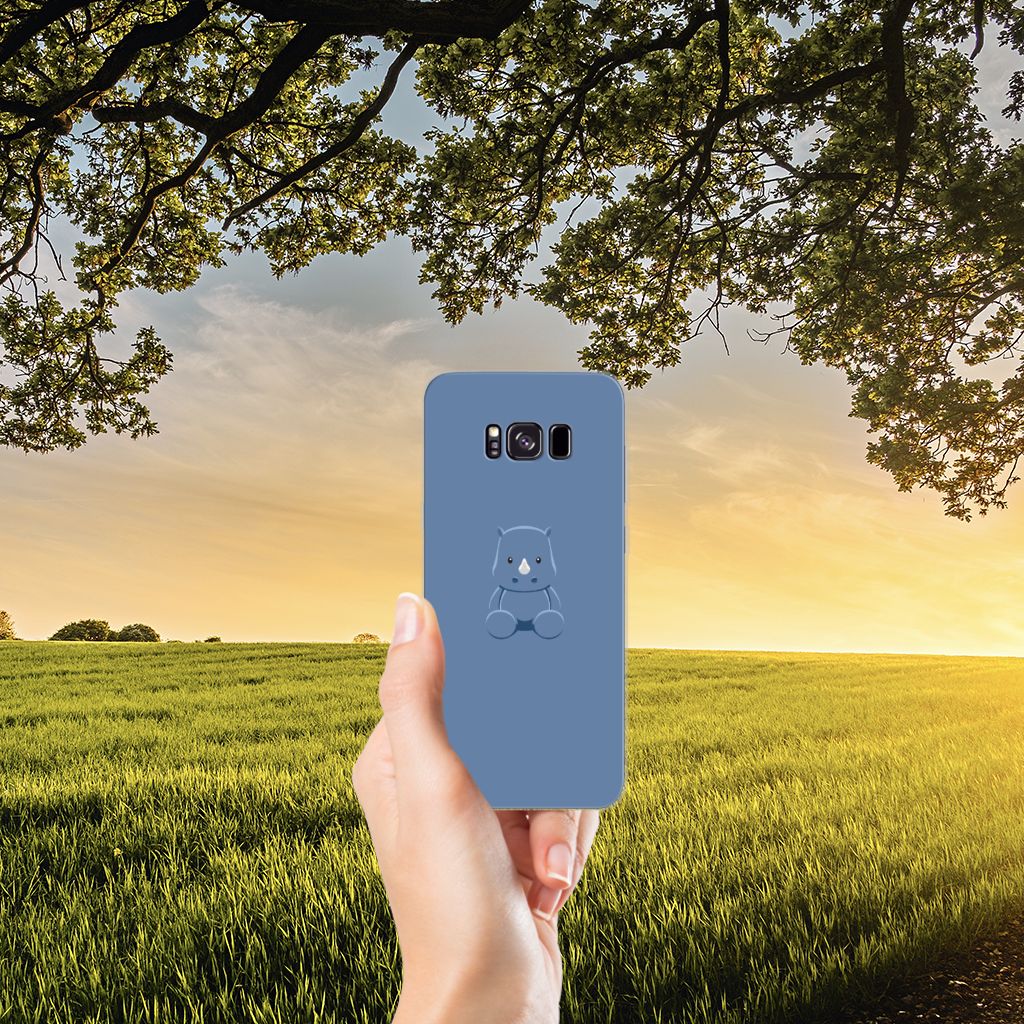 Samsung Galaxy S8 Plus Telefoonhoesje met Naam Baby Rhino