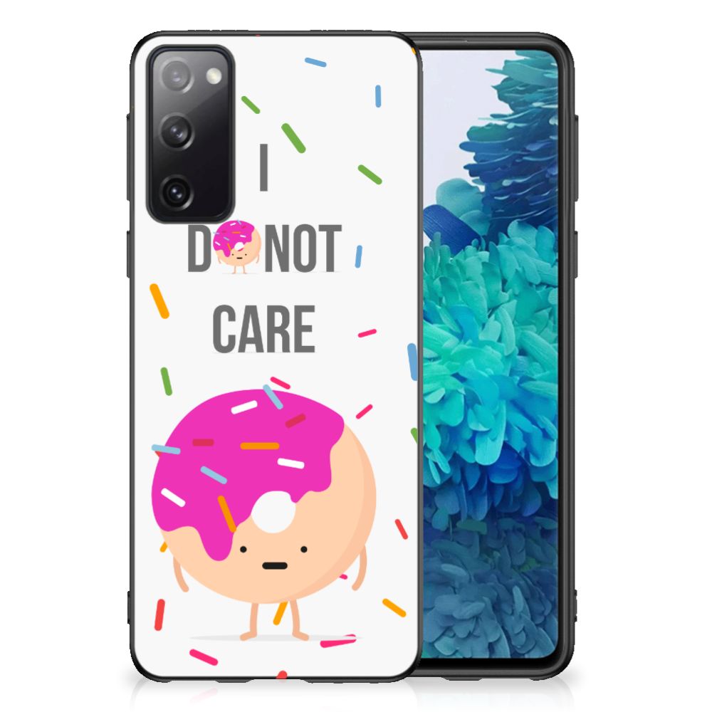 Samsung Galaxy S20 Silicone Case Donut Roze