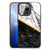 iPhone 13 Pro Max Marmeren Print Telefoonhoesje Marmer Wit Zwart - Origineel Cadeau Man