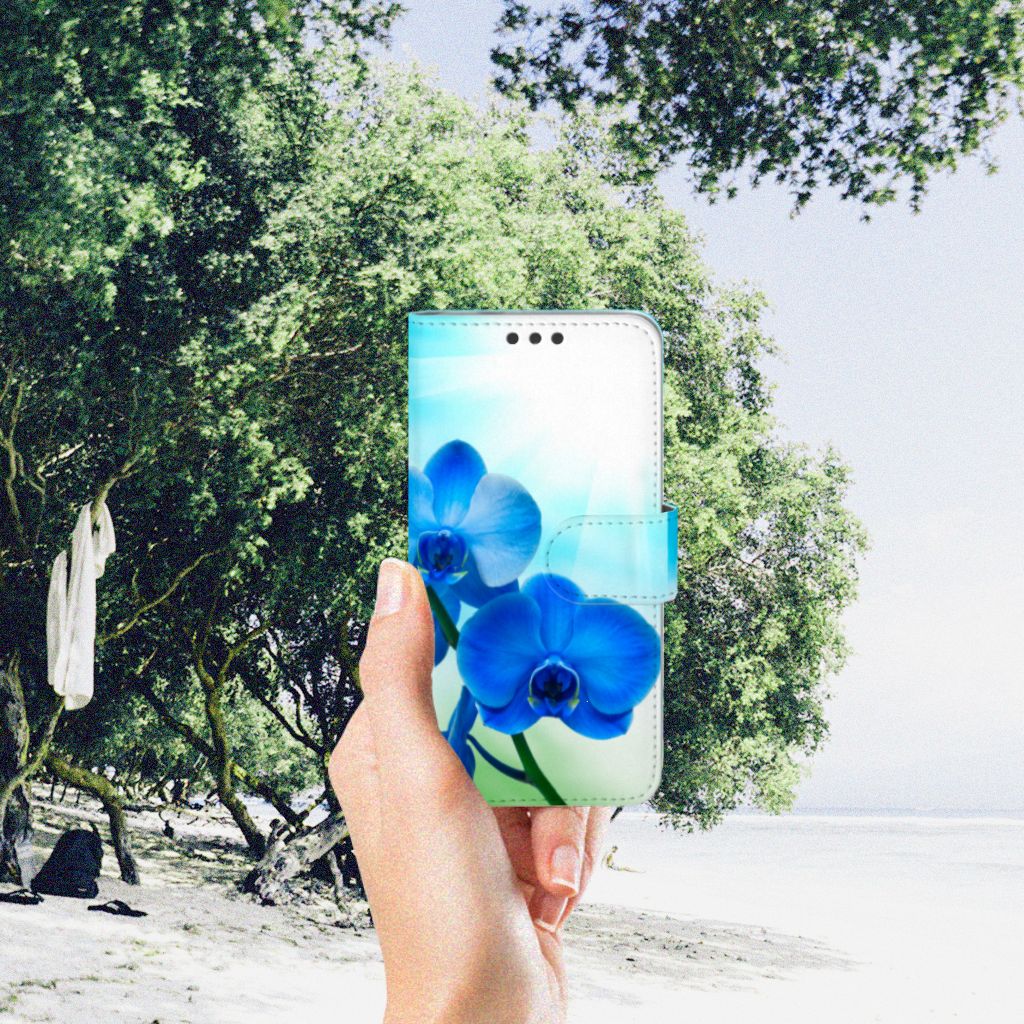 Microsoft Lumia 650 Hoesje Orchidee Blauw - Cadeau voor je Moeder