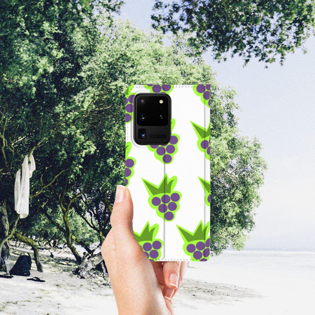 Samsung Galaxy S20 Ultra Flip Style Cover Druiven - B2C Telecom