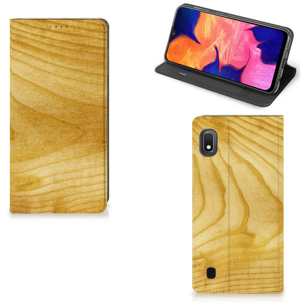 Samsung Galaxy A10 Book Wallet Case Licht Hout