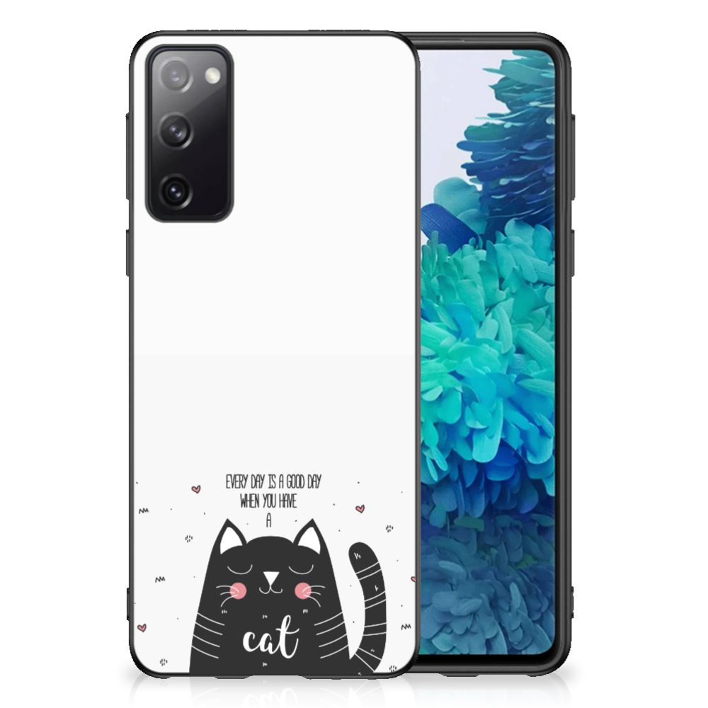 Samsung Galaxy S20 Bumper Hoesje Cat Good Day
