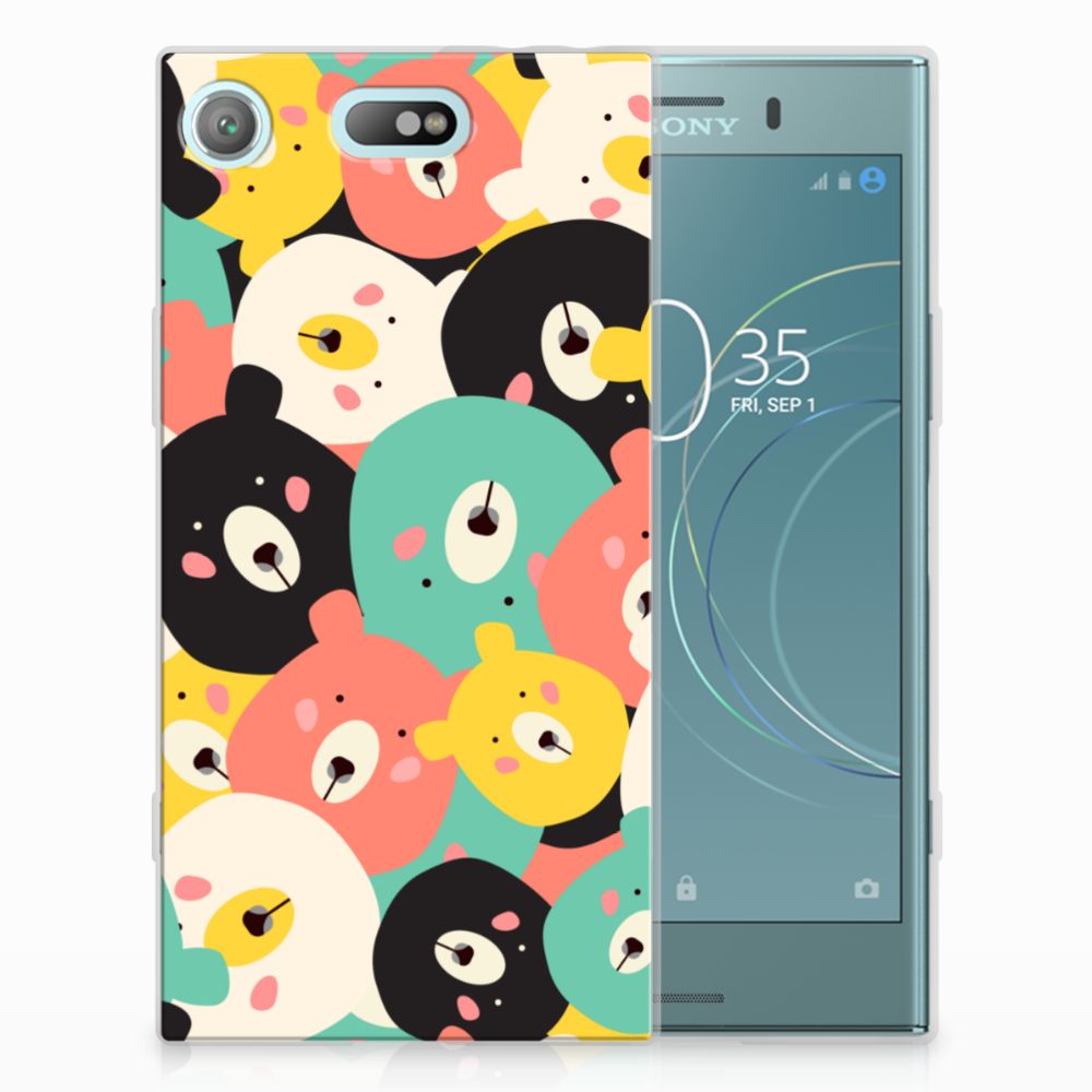 Sony Xperia XZ1 Compact Telefoonhoesje met Naam Bears