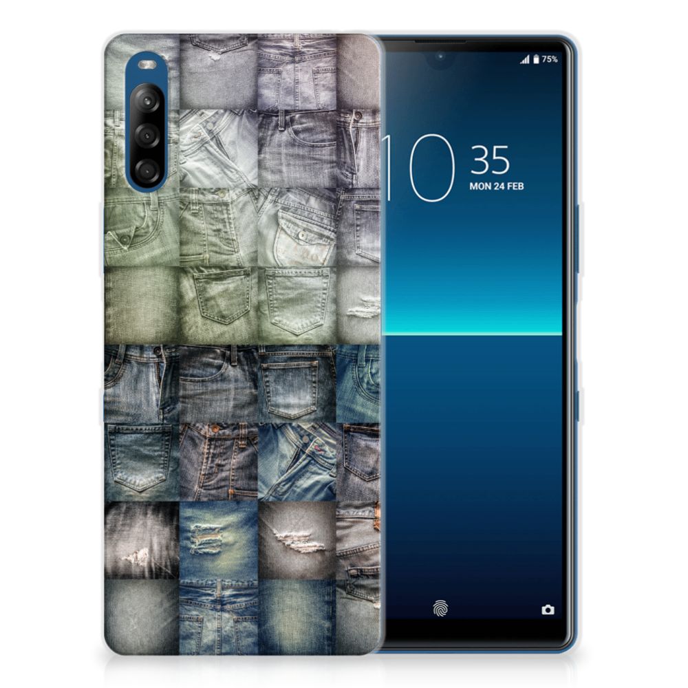 Silicone Back Cover Sony Xperia L4 Spijkerbroeken