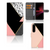 Sony Xperia 1 III Book Case Zwart Roze Vormen