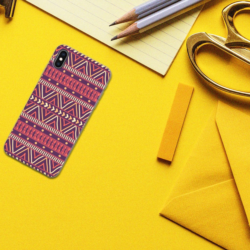Apple iPhone Xs Max TPU bumper Aztec Paars