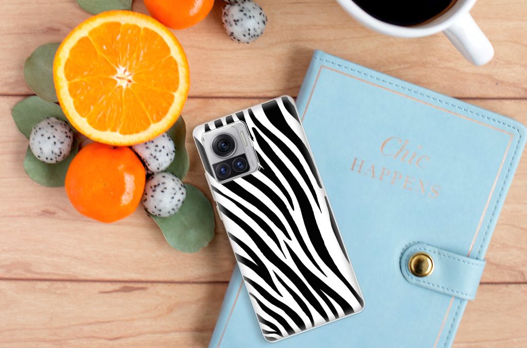 Motorola Moto X30 Pro TPU Hoesje Zebra B2C Telecom