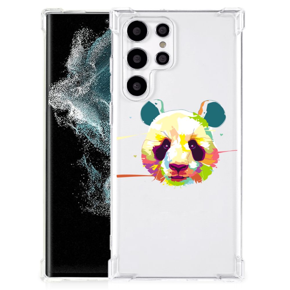 Samsung Galaxy S22 Ultra Stevig Bumper Hoesje Panda Color B2C Telecom