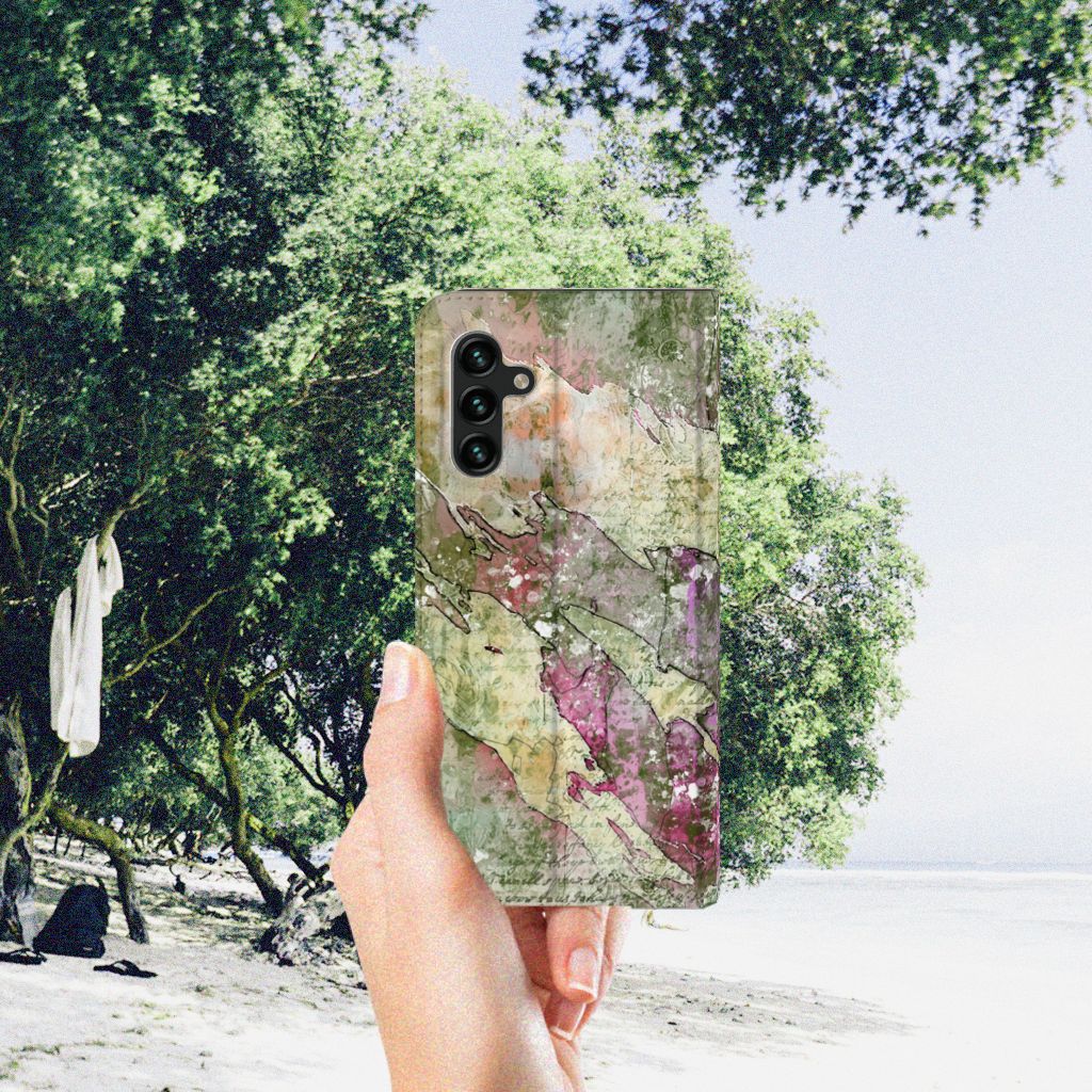 Bookcase Samsung Galaxy A13 (5G) | Samsung Galaxy A04s Letter Painting - B2C Telecom