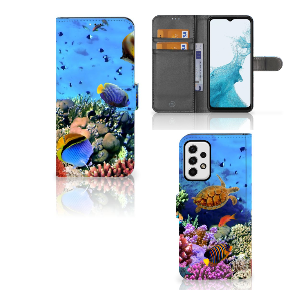 Samsung Galaxy A23 Telefoonhoesje met Pasjes Vissen