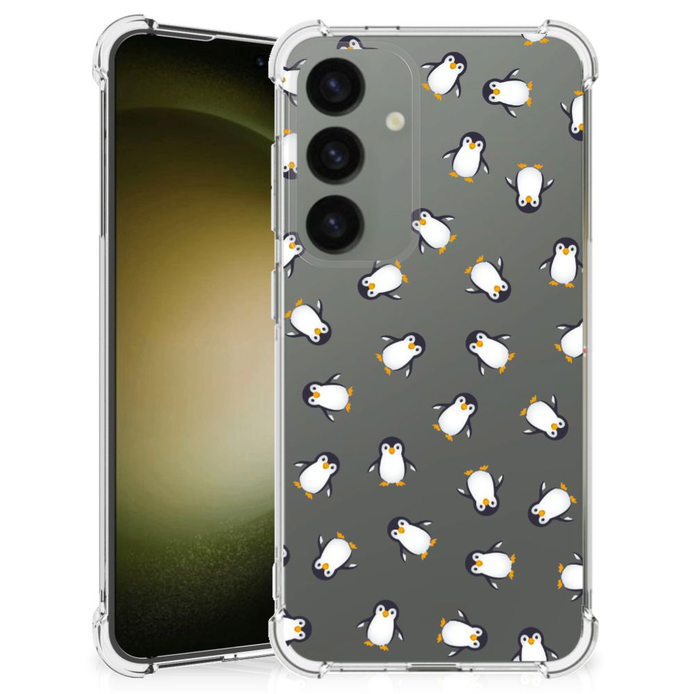 Doorzichtige Silicone Hoesje voor Samsung Galaxy S24 Pinguïn B2C Telecom