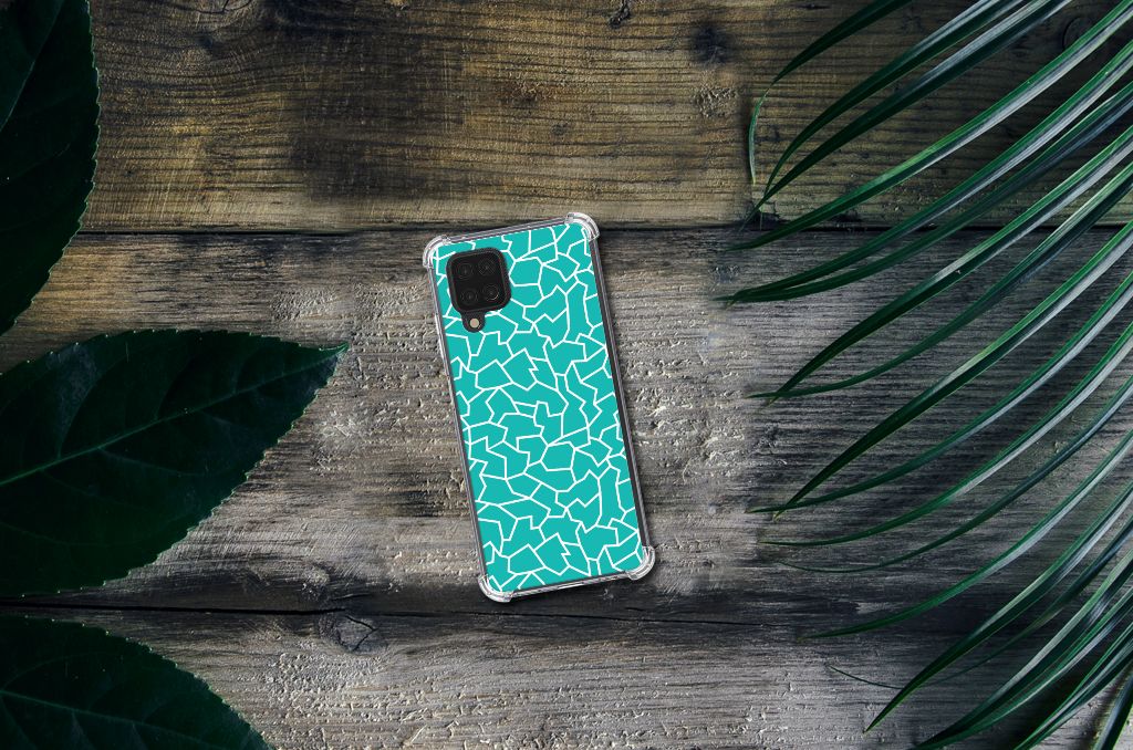 Samsung Galaxy A12 Back Cover Cracks Blue - B2C Telecom
