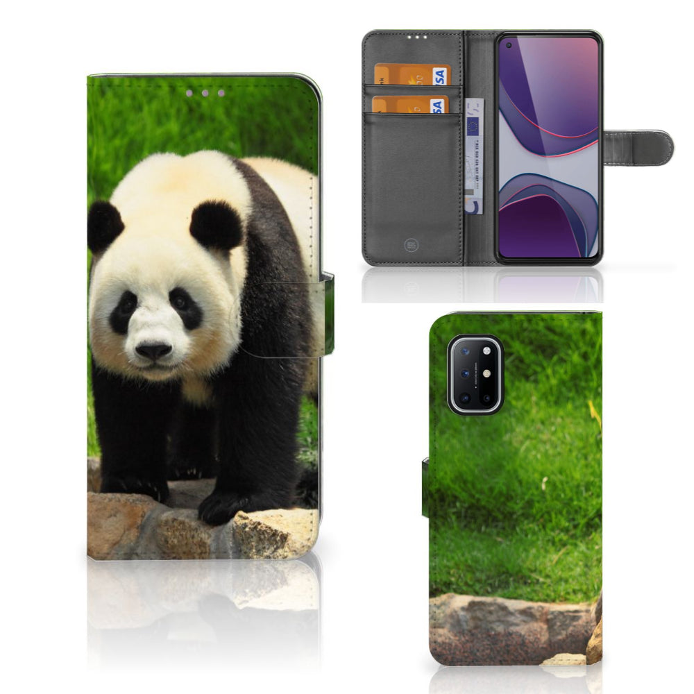 OnePlus 8T Telefoonhoesje met Pasjes Panda