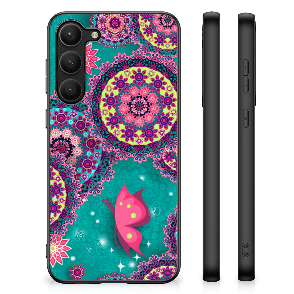 Samsung Galaxy S23 Plus Leuk Telefoonhoesje Cirkels en Vlinders