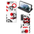 Mobiel BookCase Samsung Galaxy S21 FE Skull Red - B2C Telecom