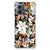 Case voor Motorola Moto G53 Dark Flowers B2C Telecom