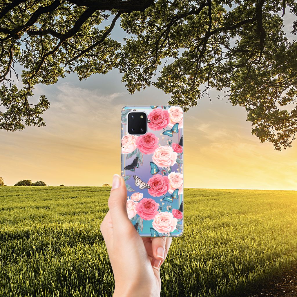 Samsung Galaxy Note 10 Lite TPU Case Butterfly Roses B2C Telecom