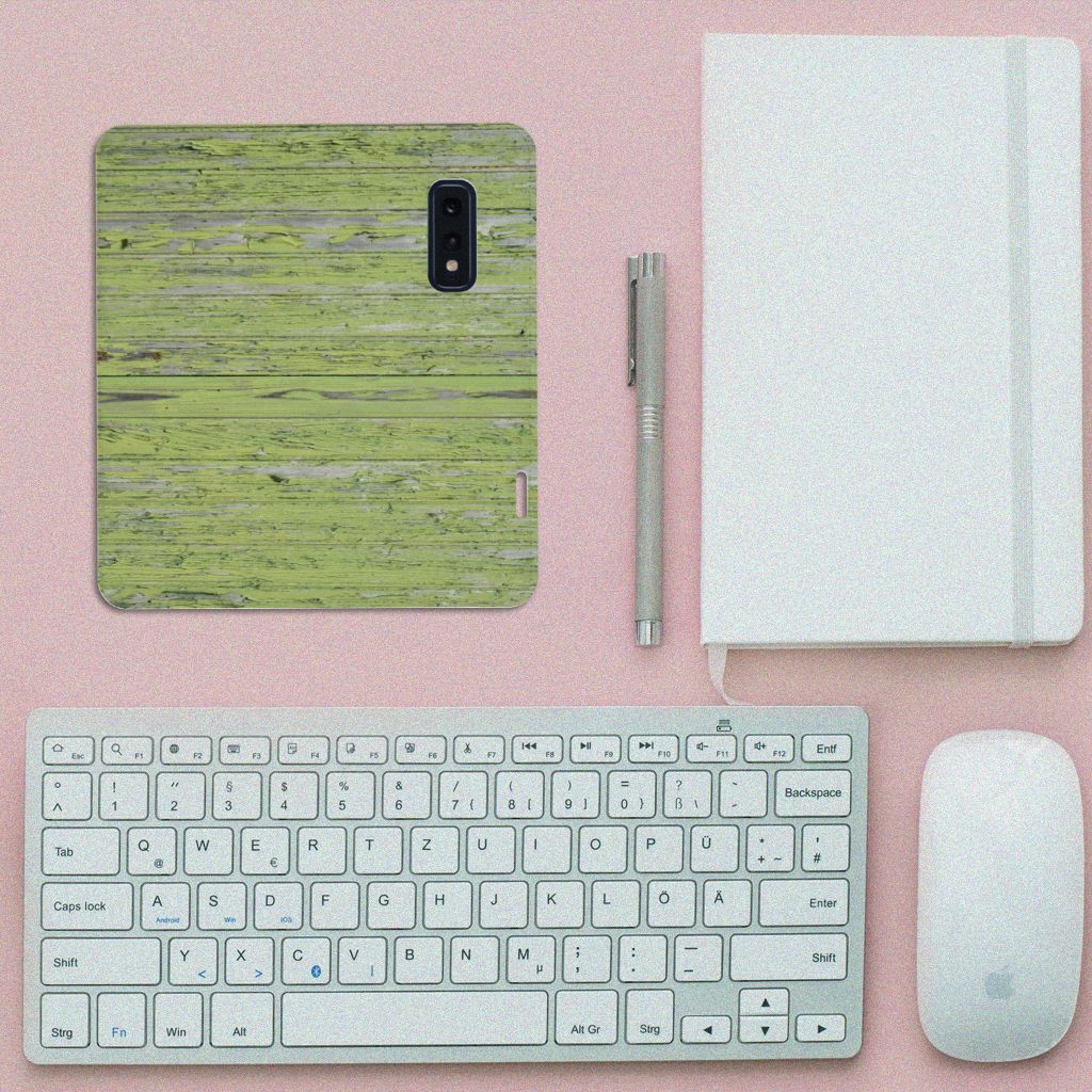 Samsung Galaxy S10e Book Wallet Case Green Wood