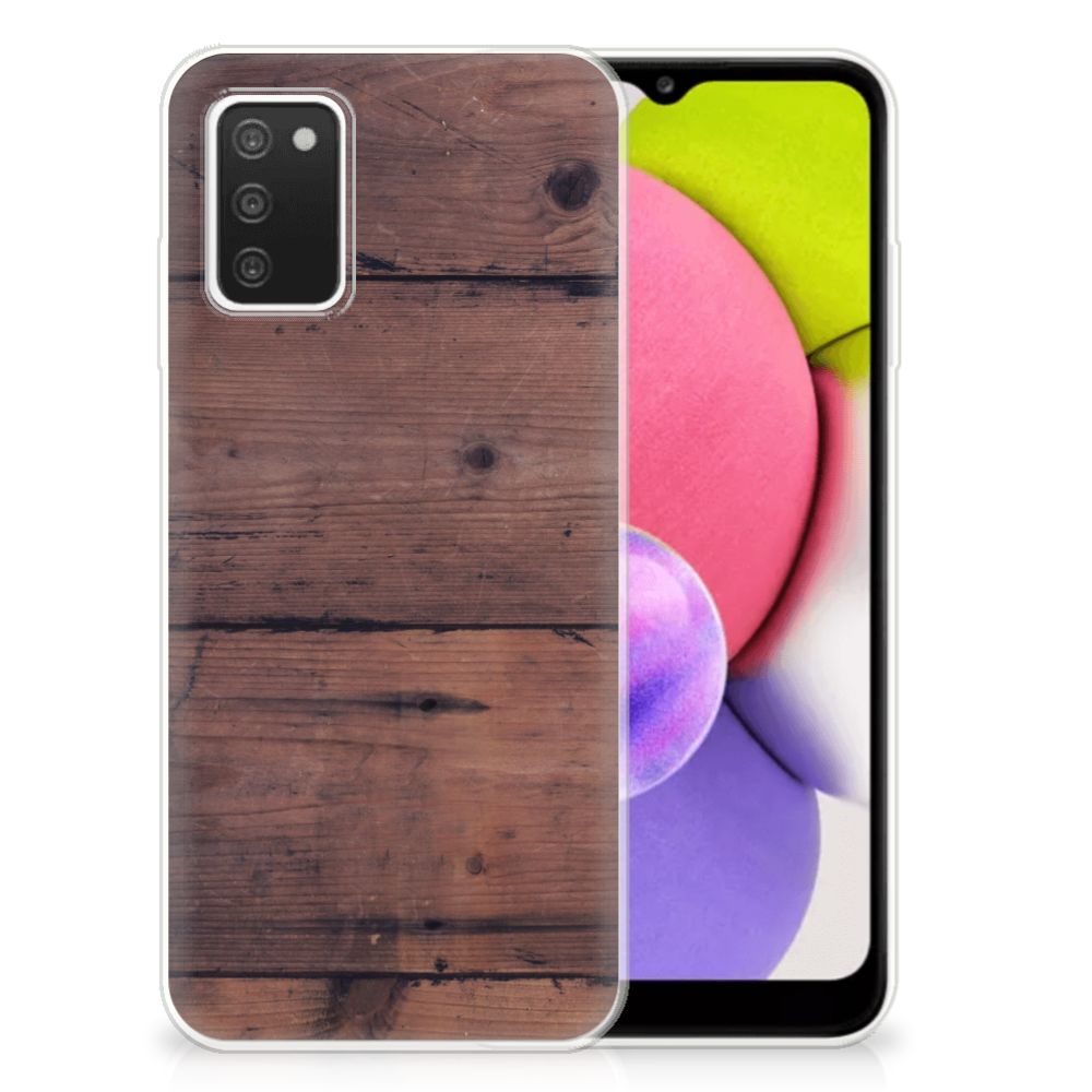 Samsung Galaxy A03S Bumper Hoesje Old Wood B2C Telecom