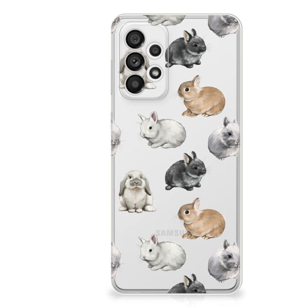 TPU Hoesje voor Samsung Galaxy A73 5G Konijntjes