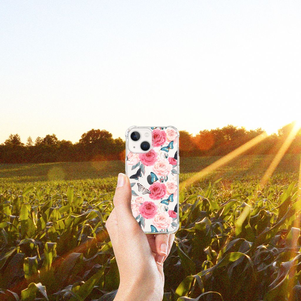 iPhone 13 mini Case Butterfly Roses - B2C Telecom