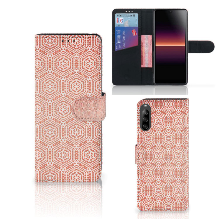 Sony Xperia L4 Telefoon Hoesje Pattern Orange