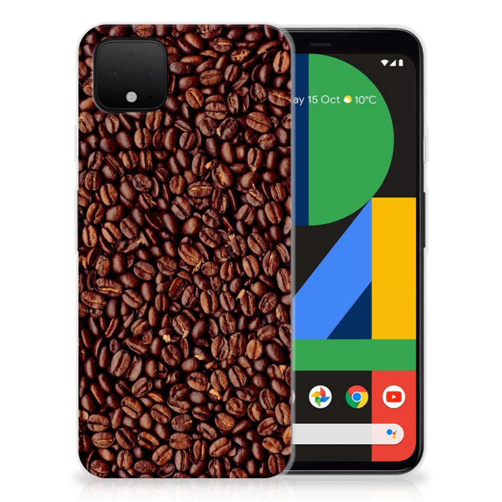 Google Pixel 4 XL Siliconen Case Koffiebonen
