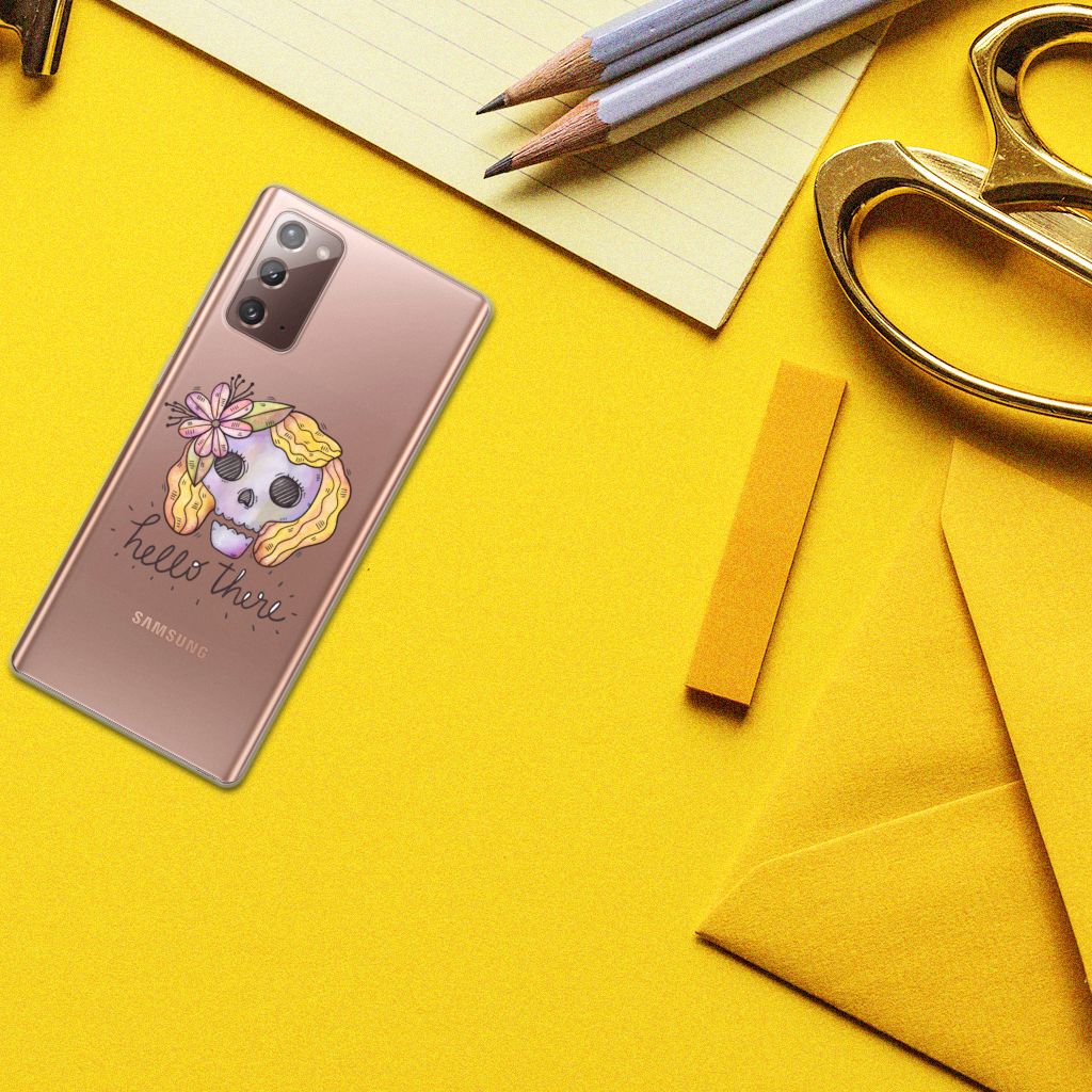 Silicone Back Case Samsung Note 20 Boho Skull B2C Telecom