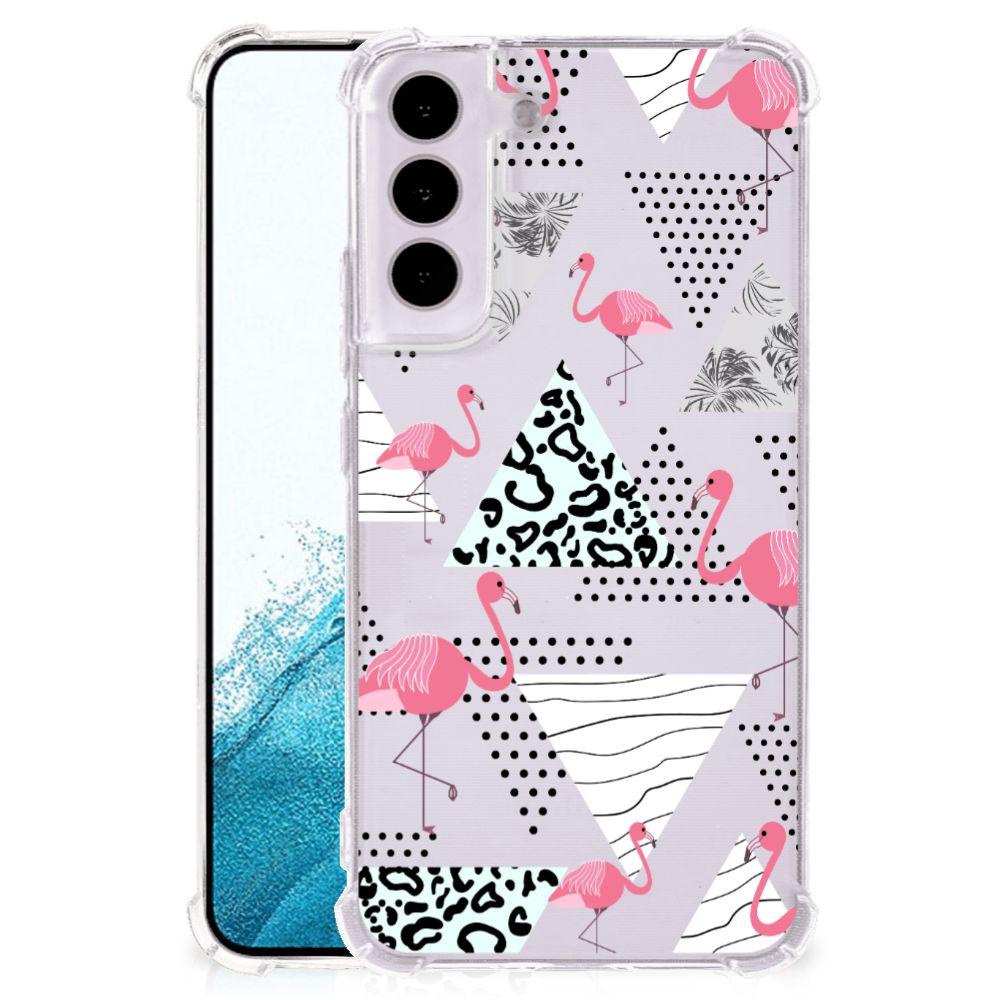 Samsung Galaxy S22 Case Anti-shock Flamingo Triangle