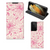 Samsung Galaxy S21 Ultra Smart Cover Pink Flowers - B2C Telecom