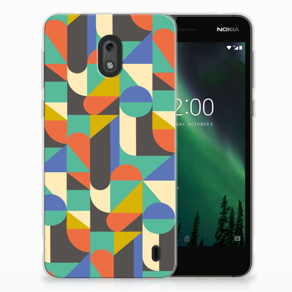 Nokia 2 TPU bumper Funky Retro
