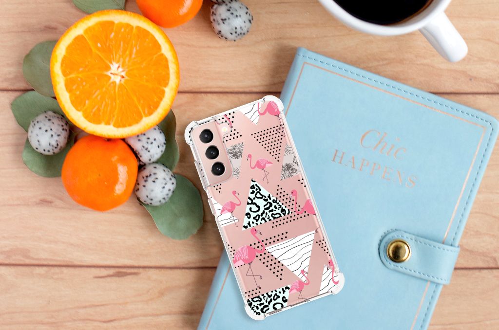 Samsung Galaxy S21 FE Case Anti-shock Flamingo Triangle B2C Telecom