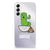Samsung Galaxy A14 5G Telefoonhoesje met Naam Cactus Poo design met grappige cactus en poep afbeelding.