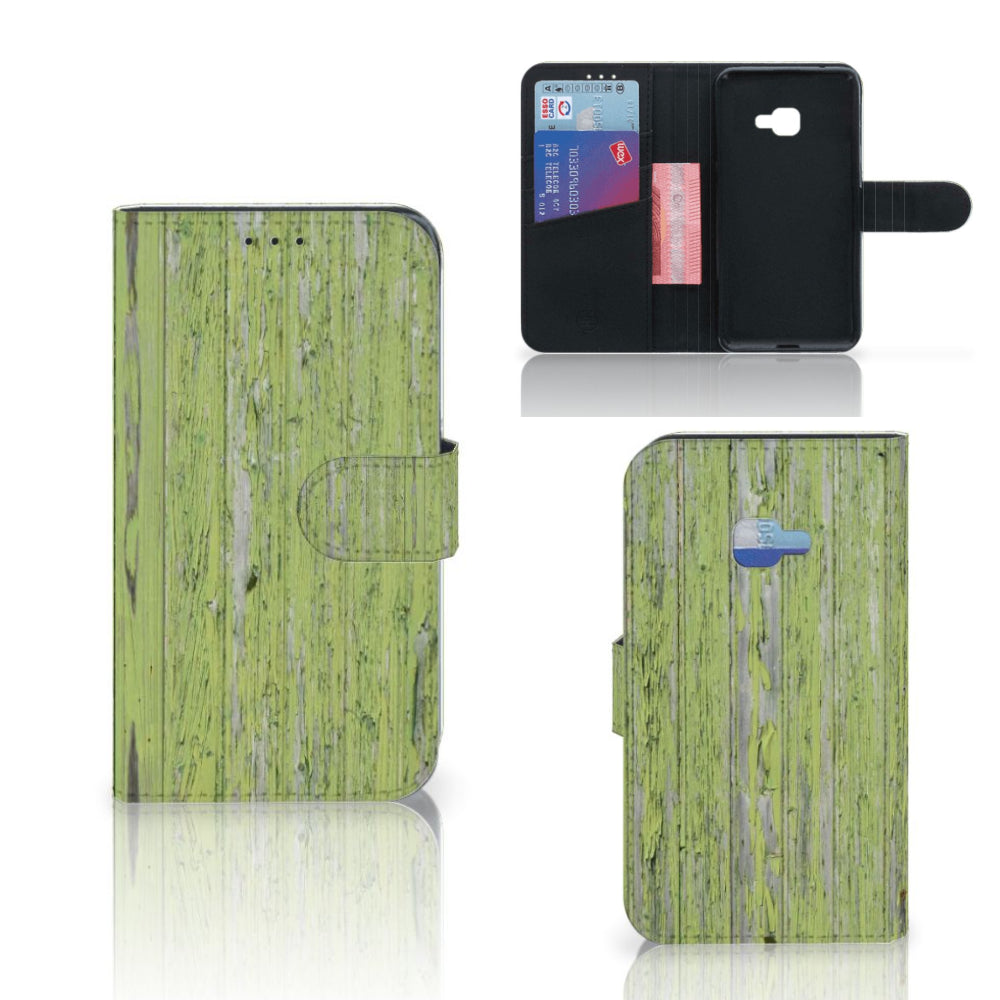Samsung Galaxy Xcover 4 | Xcover 4s Book Style Case Green Wood