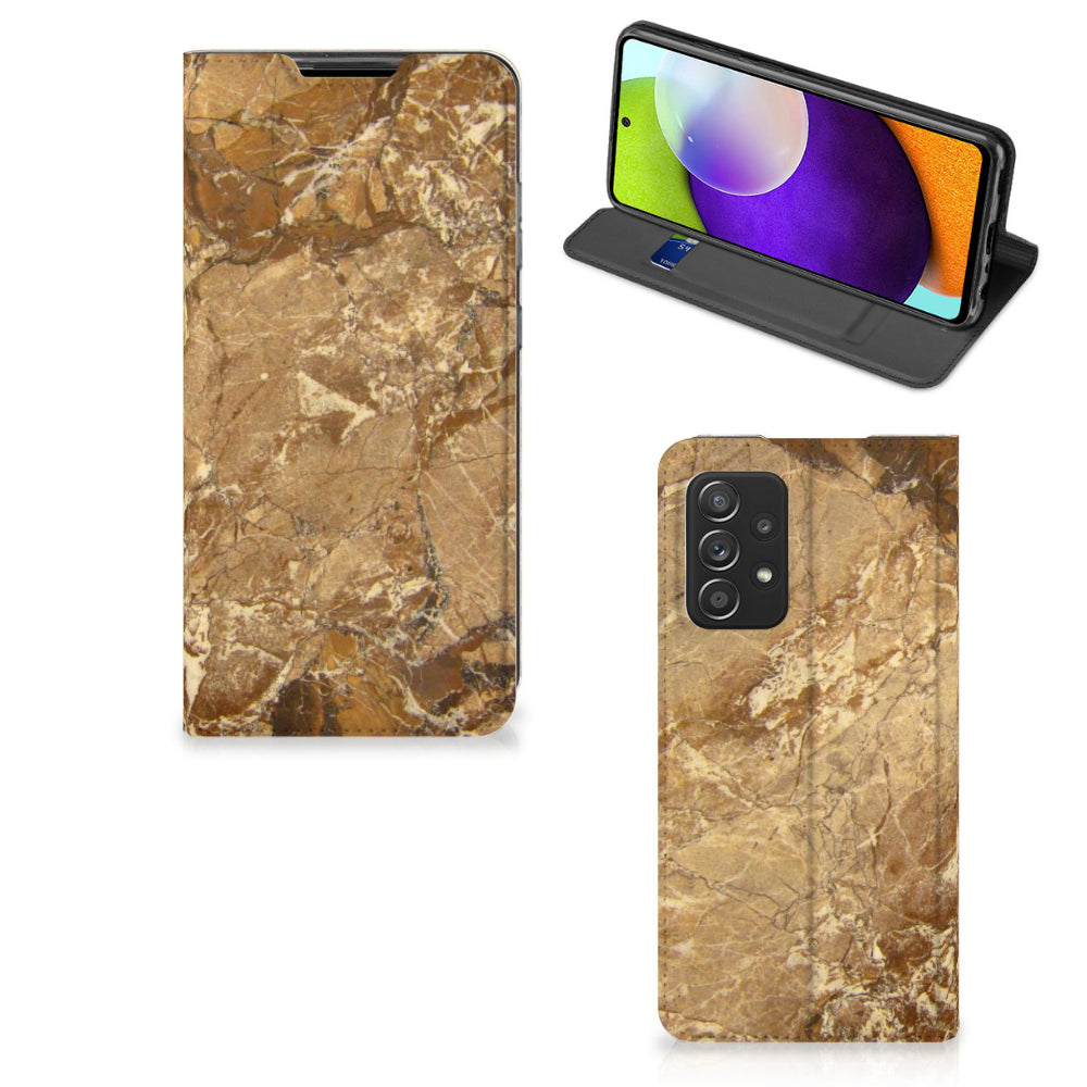 Samsung Galaxy A52 Standcase Marmer Creme
