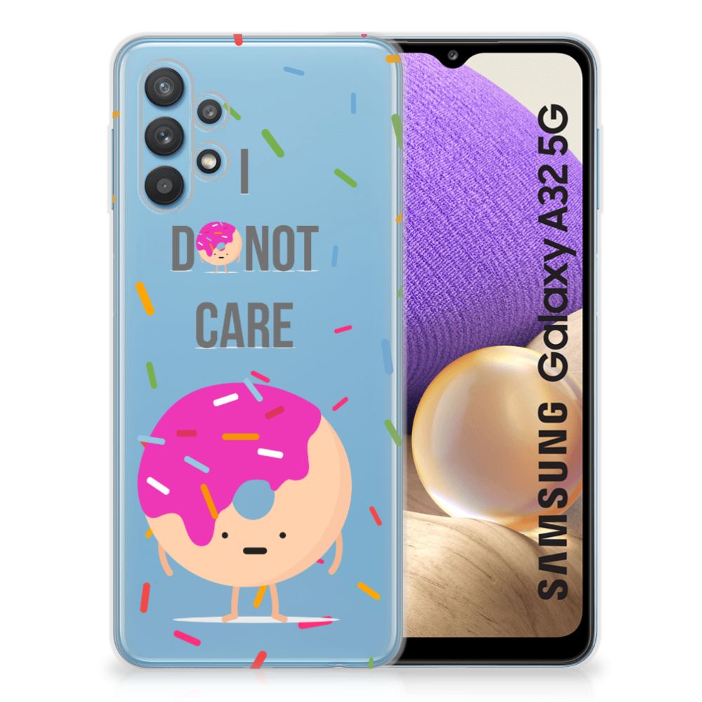 Samsung Galaxy A32 5G Siliconen Case Donut Roze B2C Telecom