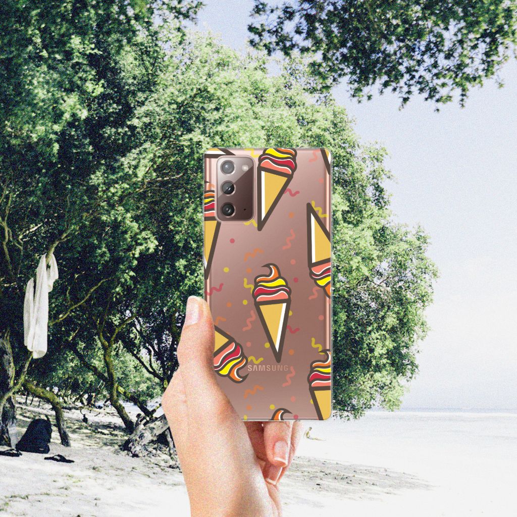 Samsung Note 20 Siliconen Case Icecream B2C Telecom