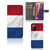 Samsung Galaxy Note 20 Bookstyle Case Nederlandse Vlag met pasjes en artistiek ontwerp van de Nederlandse vlag.