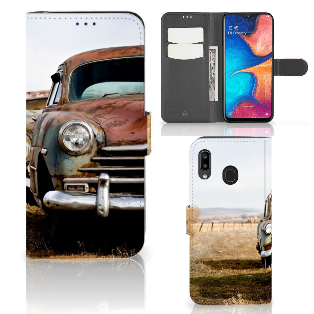 Samsung Galaxy A30 Telefoonhoesje met foto Vintage Auto