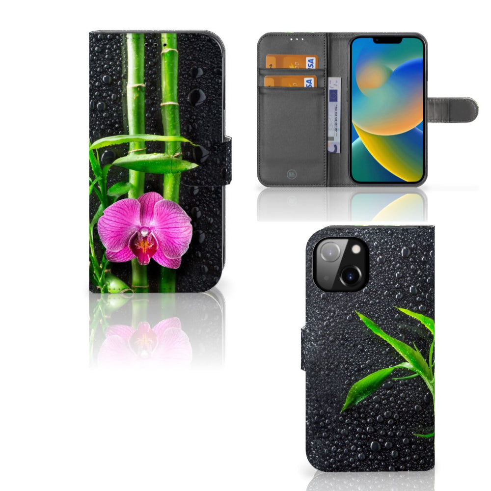 Apple iPhone 14 Hoesje Orchidee